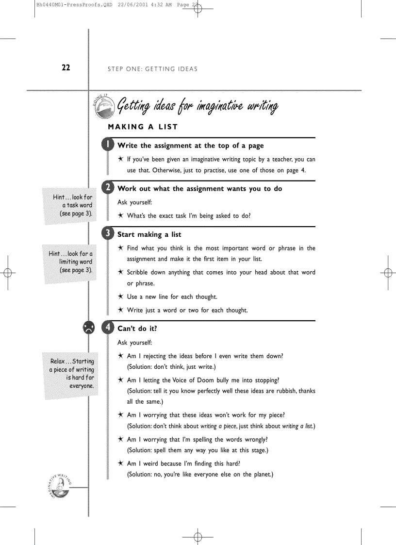 image for page Writing from Start to Finish a six step guide
