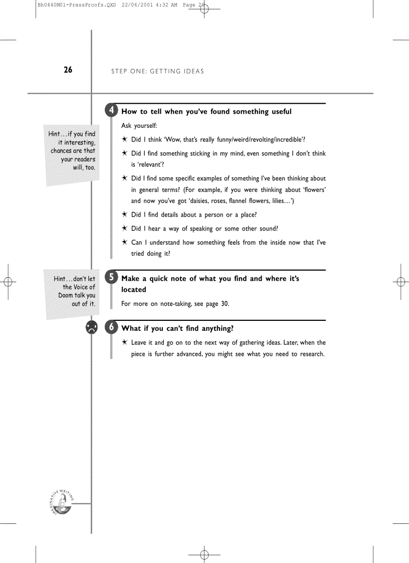 image for page Writing from Start to Finish a six step guide