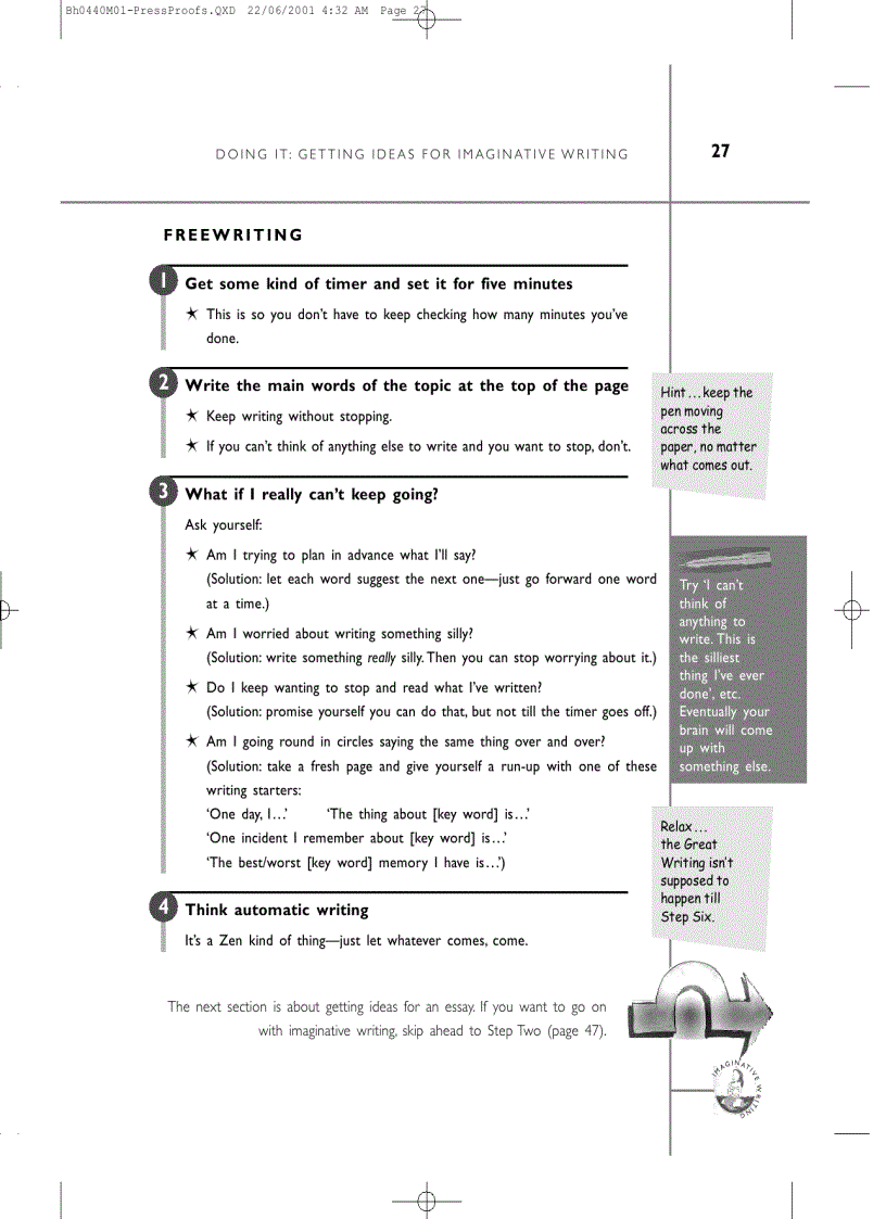 image for page Writing from Start to Finish a six step guide