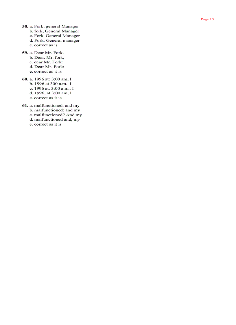 image for page 501 Grammar Writing Questions