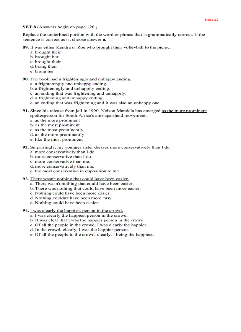 image for page 501 Grammar Writing Questions