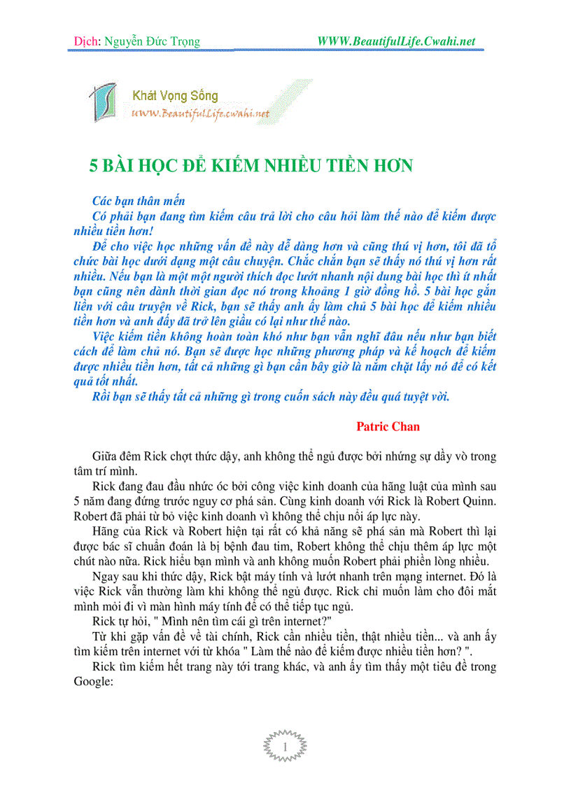 image for page 5 Bài Học Ghi Nhớ để Trở Thành Người Giàu Có