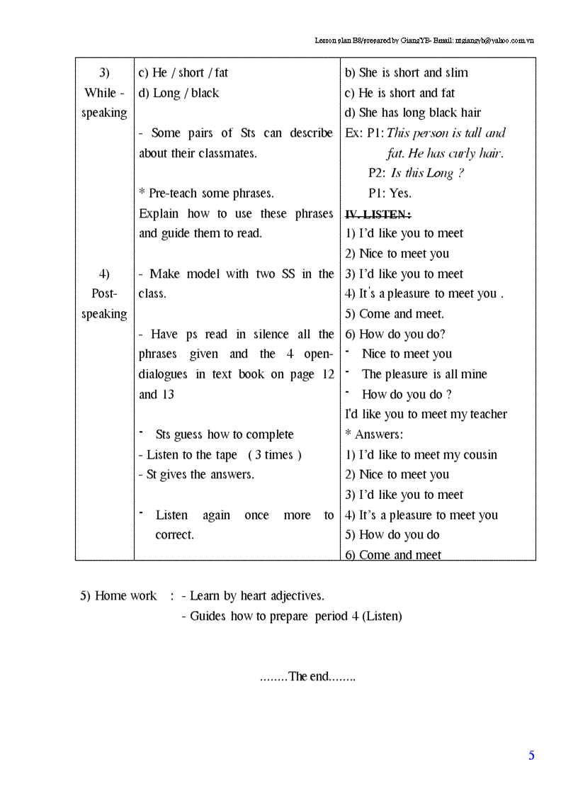 image for page Giao an tieng anh lop 8