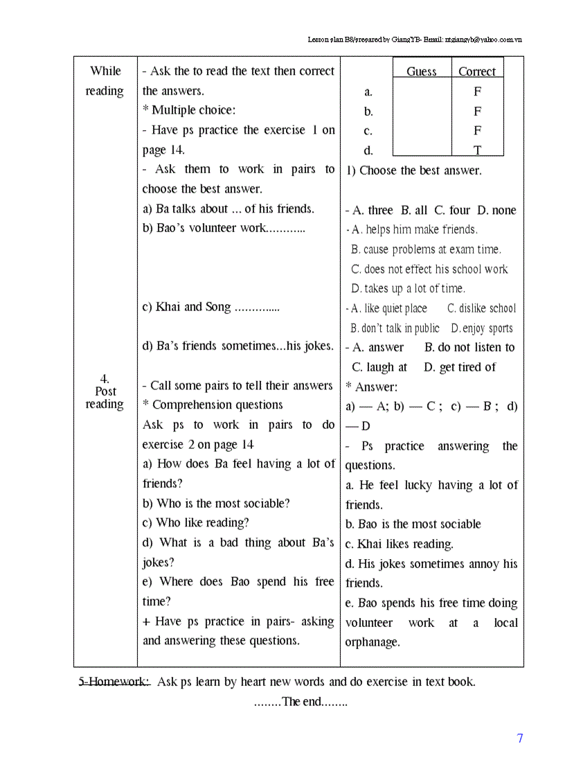 image for page Giao an tieng anh lop 8