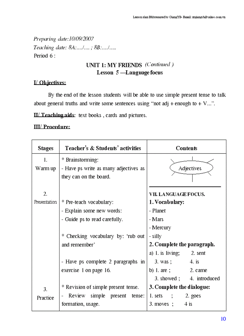 image for page Giao an tieng anh lop 8