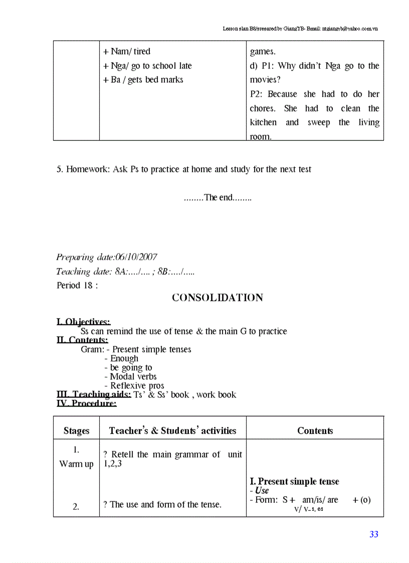 image for page Giao an tieng anh lop 8