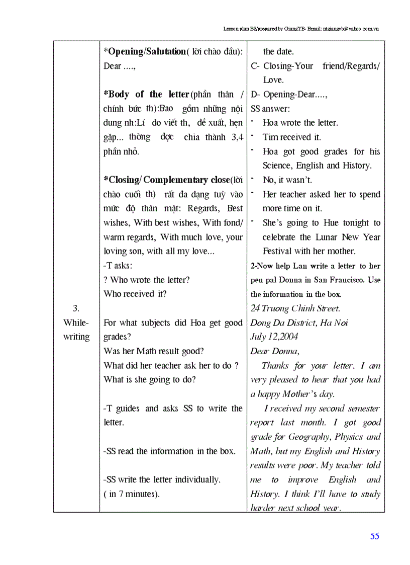 image for page Giao an tieng anh lop 8