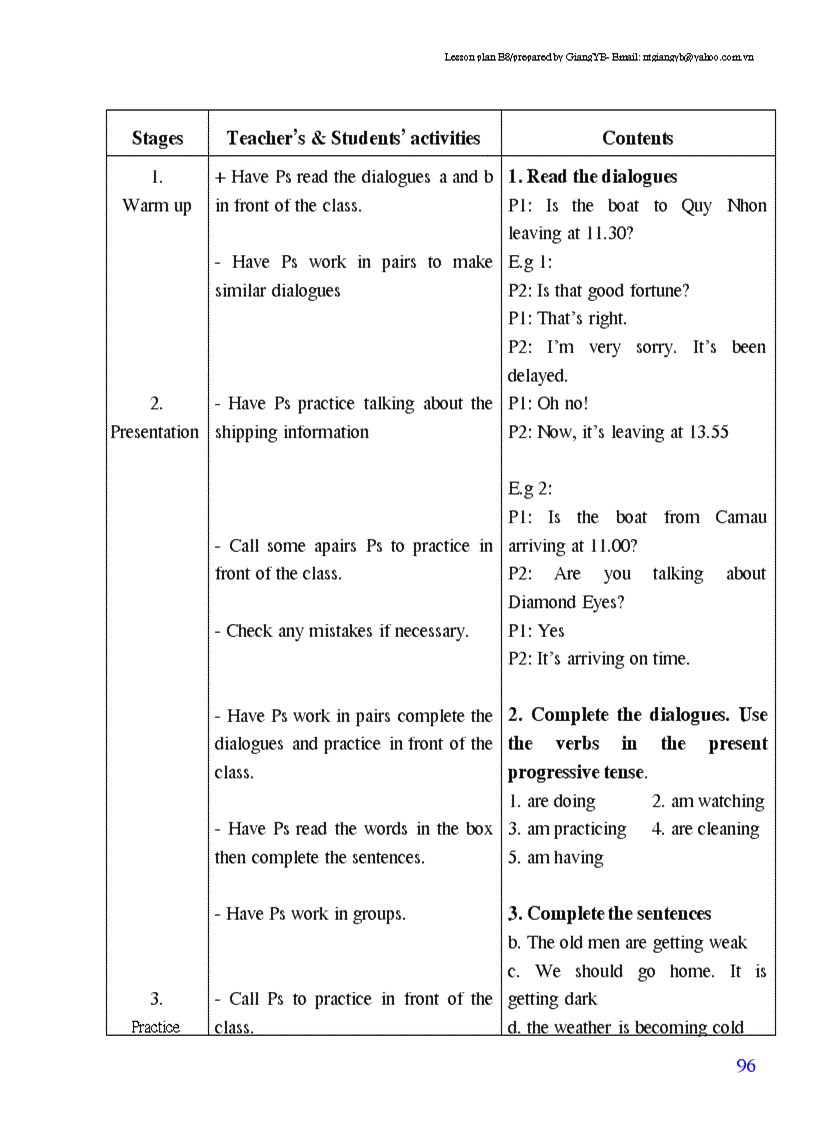 image for page Giao an tieng anh lop 8