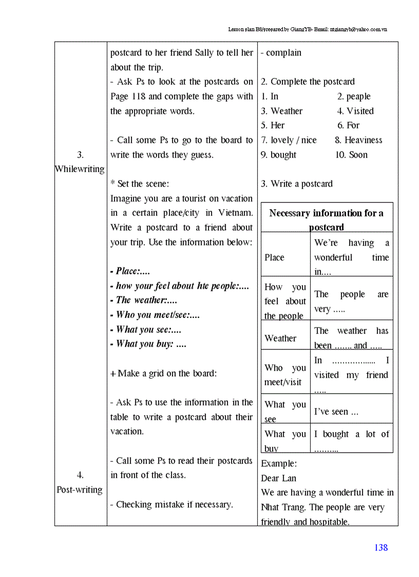 image for page Giao an tieng anh lop 8