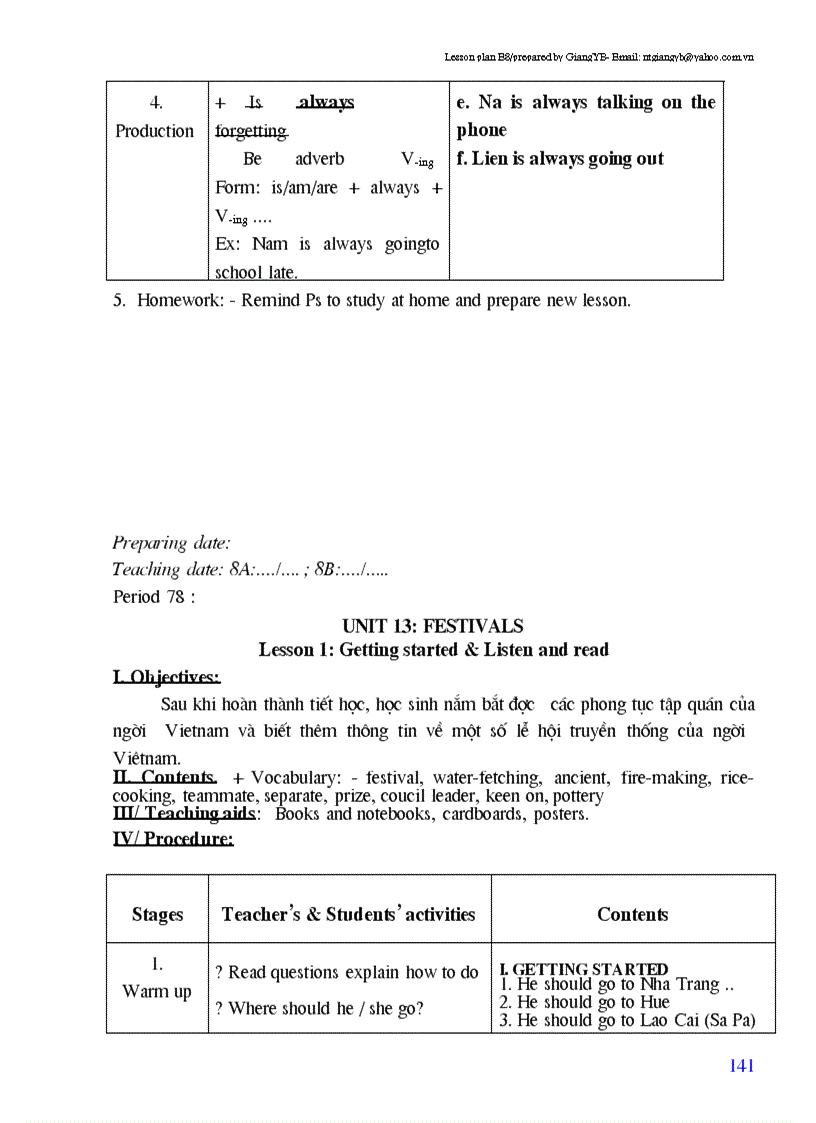 image for page Giao an tieng anh lop 8