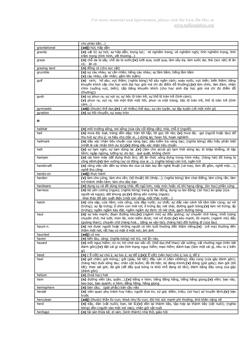 image for page Các từ vựng cần thiết để thi TOEIC