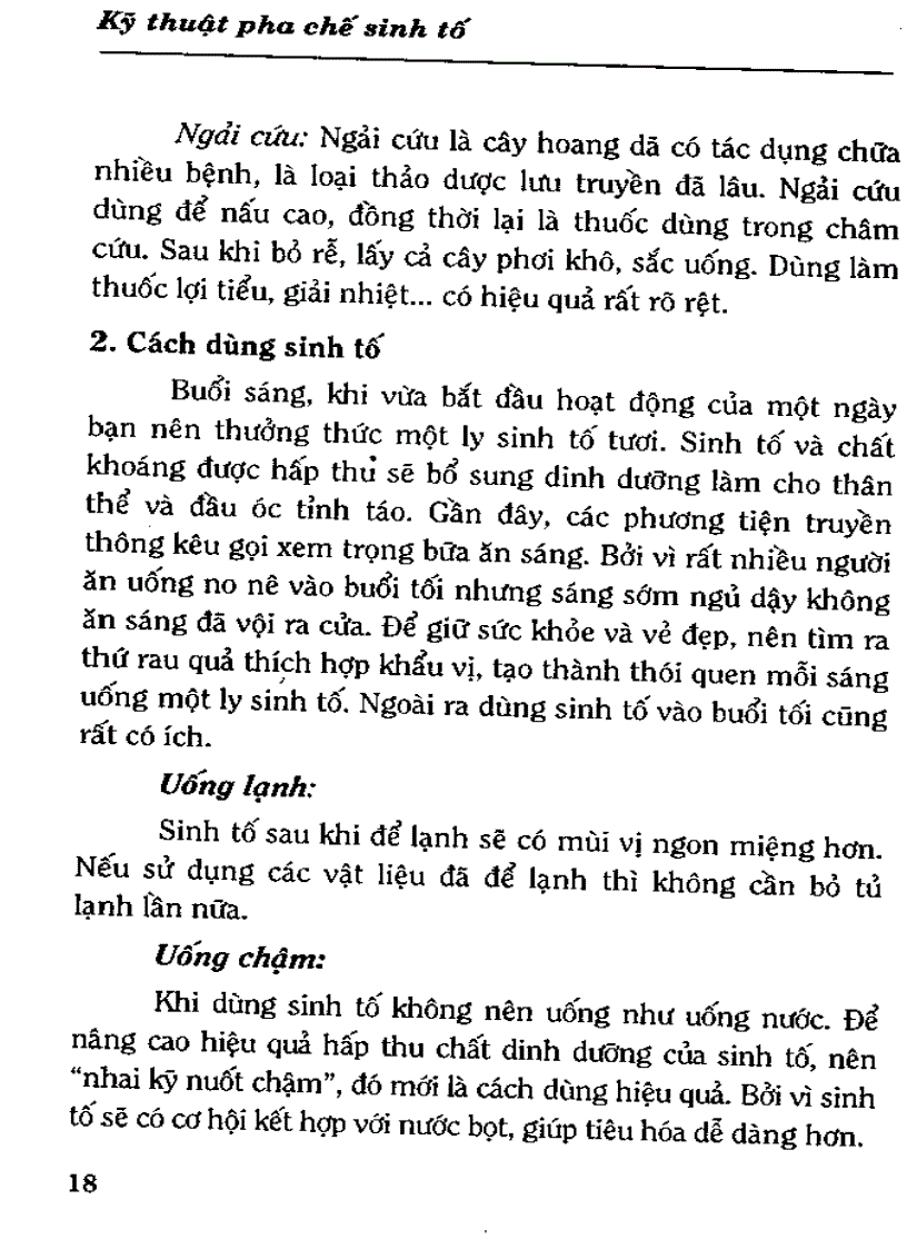 image for page Kỹ thuật pha chế sinh tố Làm đẹp và trị bệnh