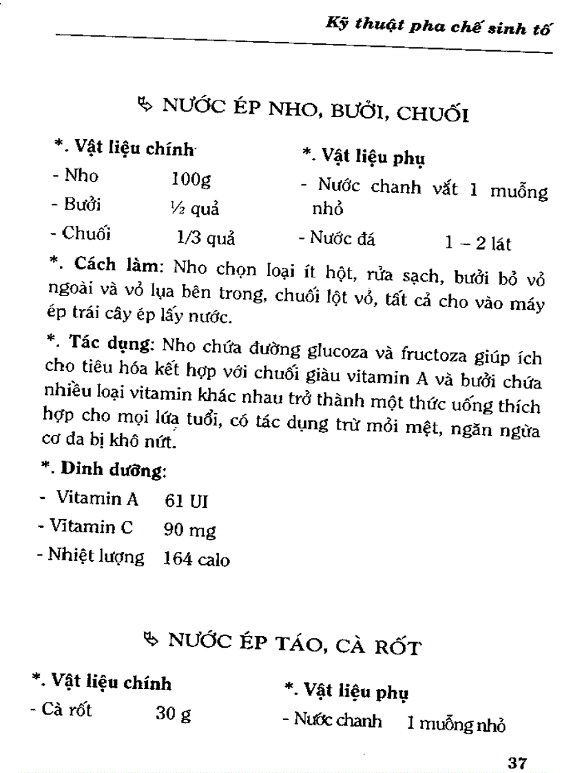 image for page Kỹ thuật pha chế sinh tố Làm đẹp và trị bệnh