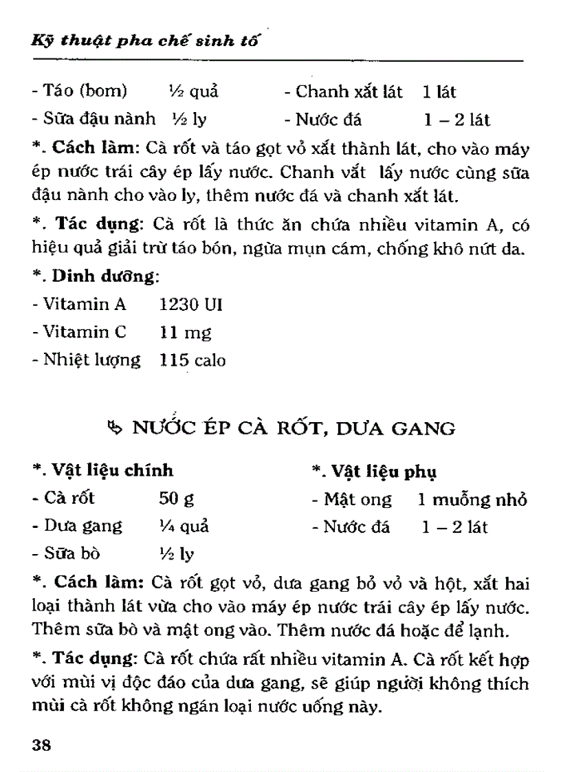 image for page Kỹ thuật pha chế sinh tố Làm đẹp và trị bệnh