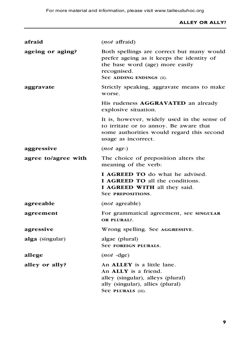 image for page Sửa lỗi tiếng anh từ a tới z