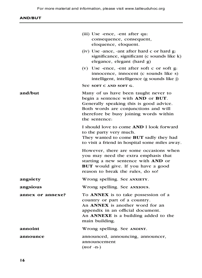 image for page Sửa lỗi tiếng anh từ a tới z