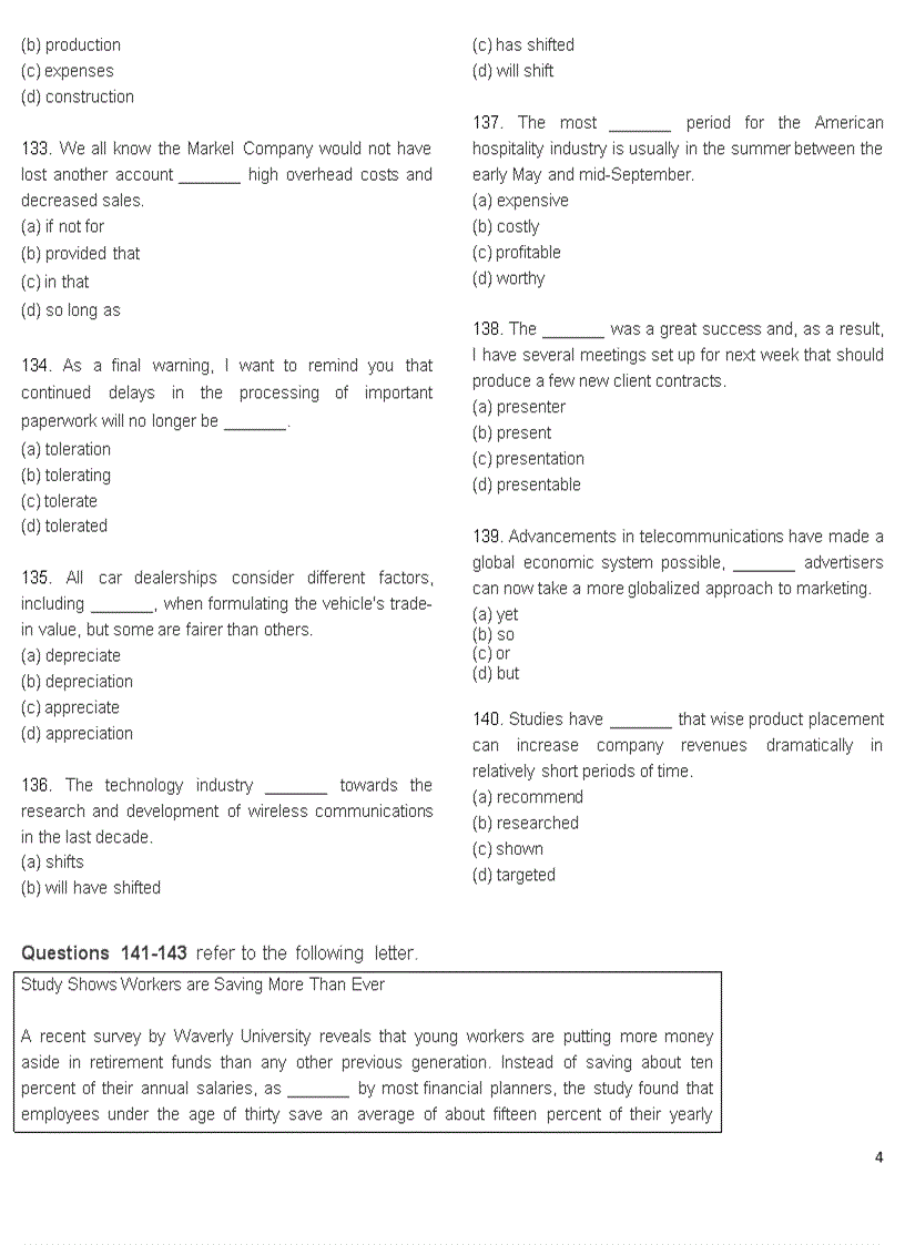 image for page Trắc nghiệm toeic part 2 to 7