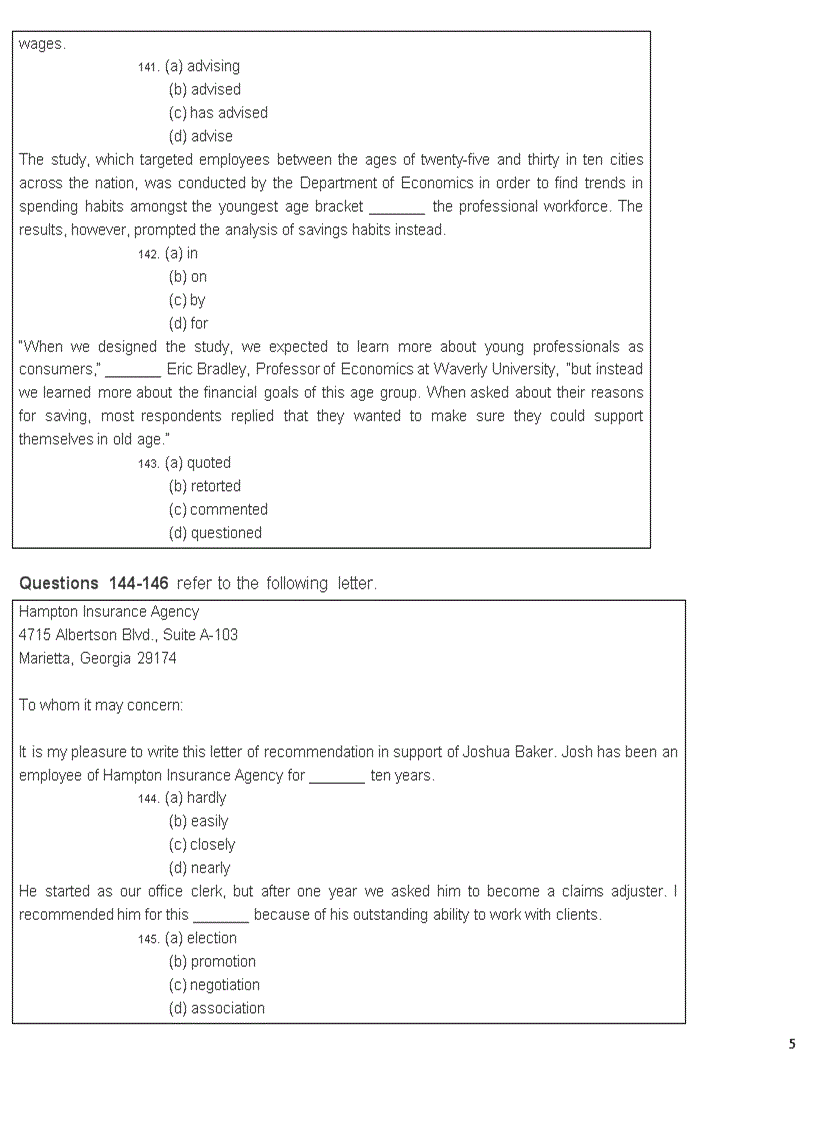 image for page Trắc nghiệm toeic part 2 to 7