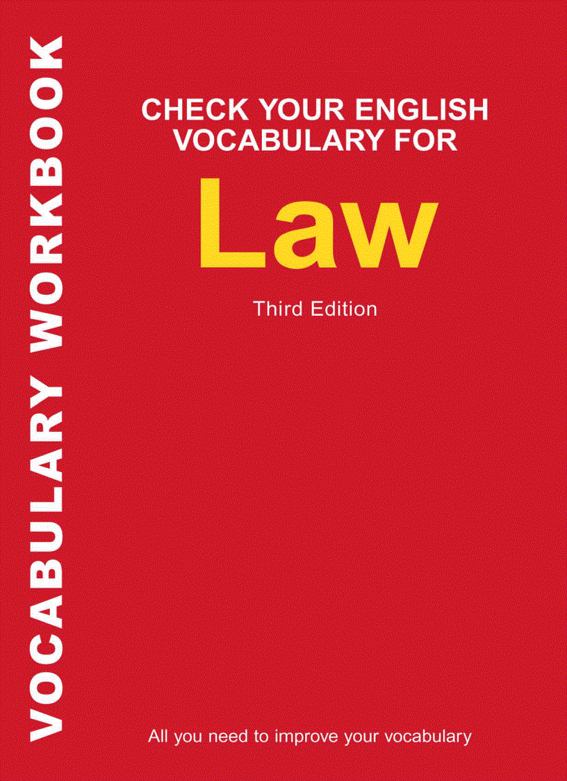 Check your vocabulary for Law