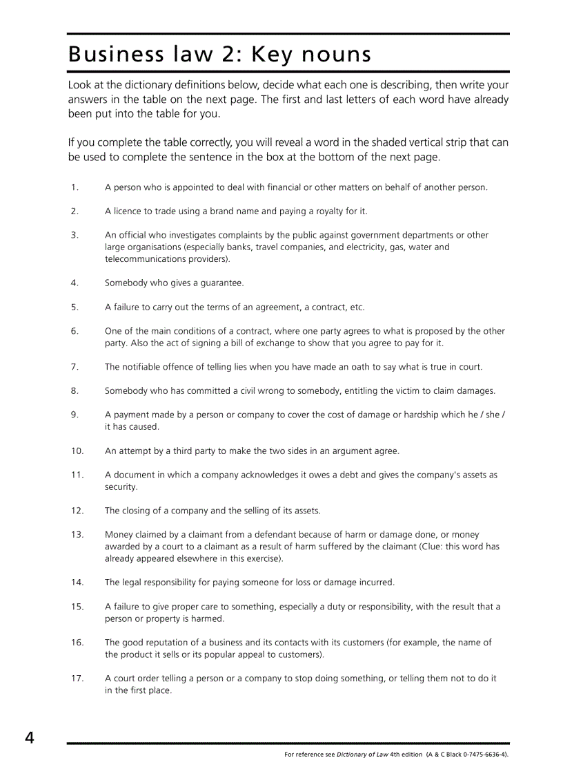image for page Check your vocabulary for Law