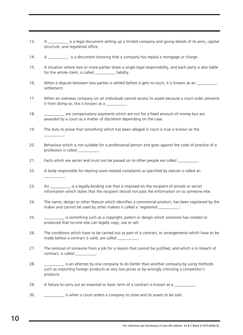 image for page Check your vocabulary for Law