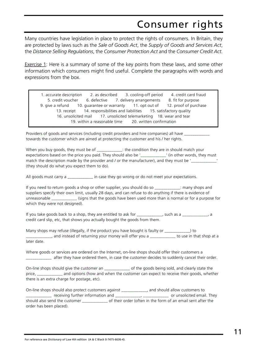 image for page Check your vocabulary for Law