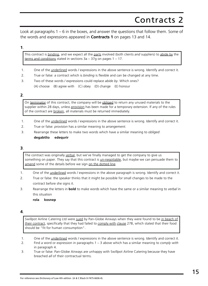 image for page Check your vocabulary for Law