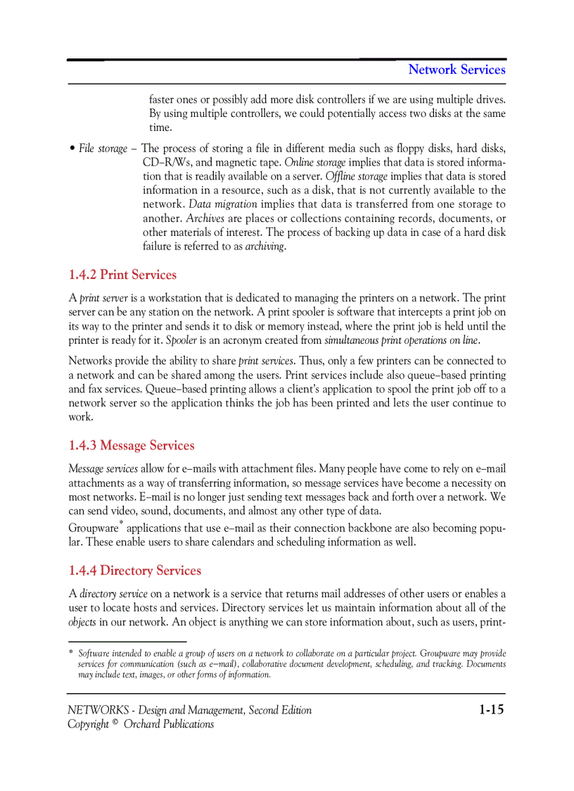 image for page NETWORKS Design and Management Second Edition