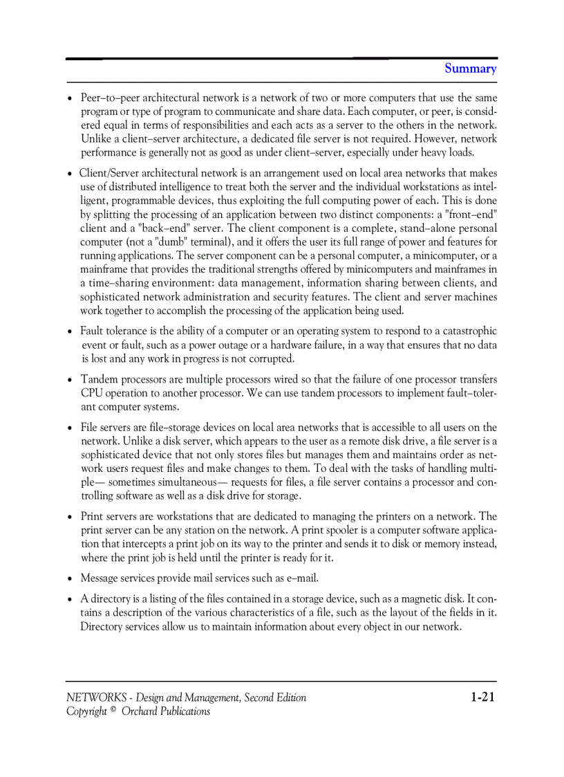 image for page NETWORKS Design and Management Second Edition