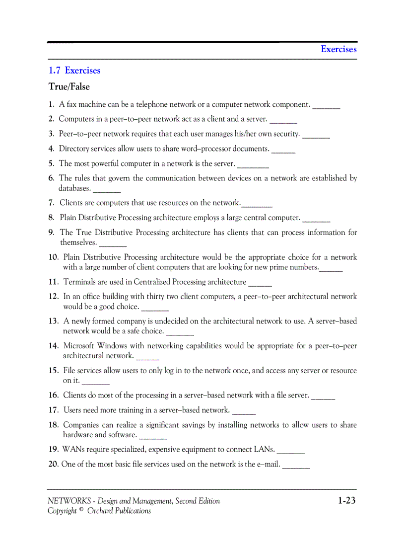 image for page NETWORKS Design and Management Second Edition