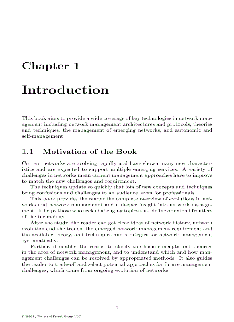 image for page Advances in Network Management