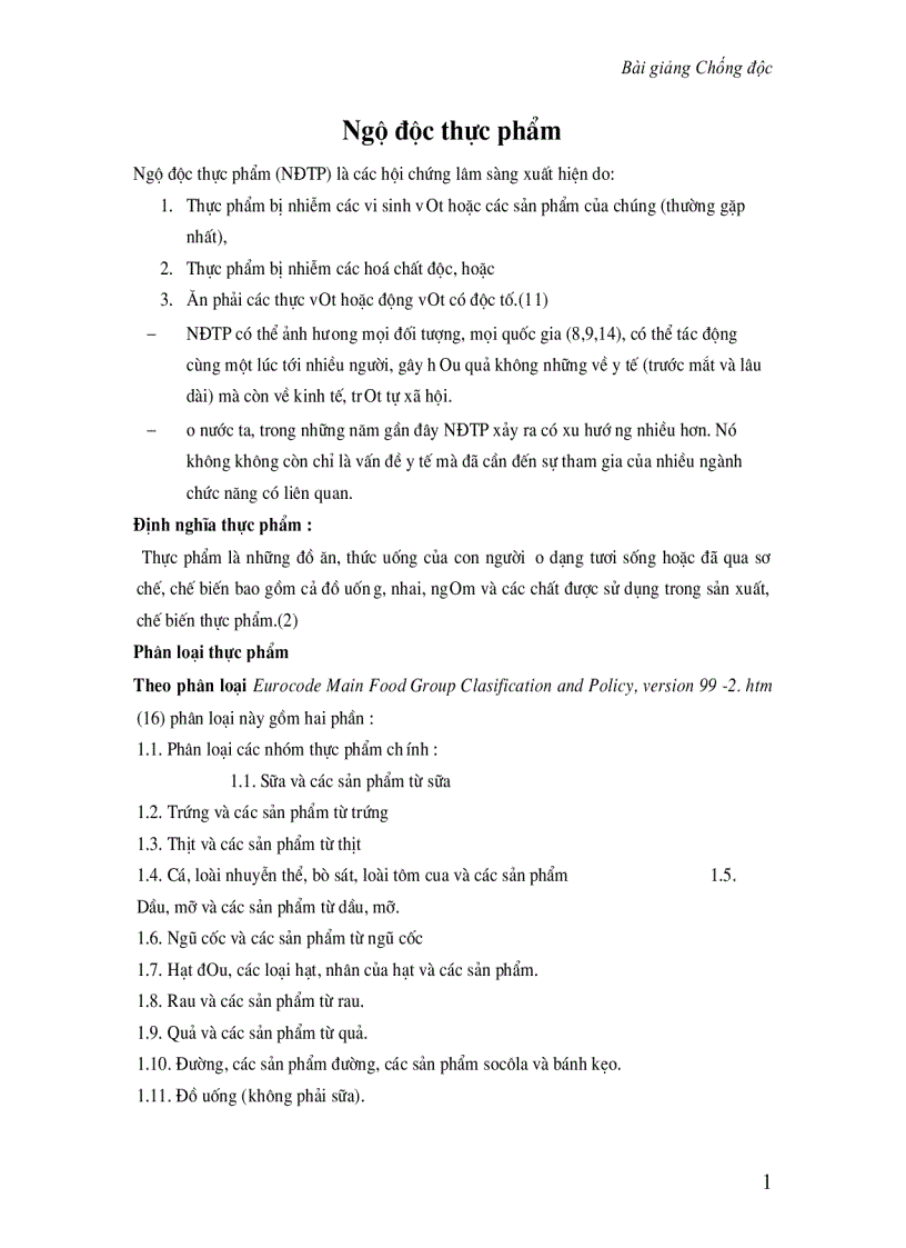 image for page Chống độc Bài giảng điều trị ngộ độc