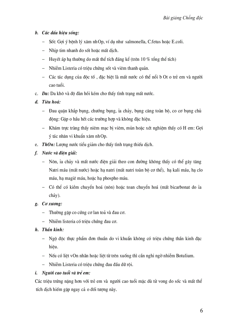 image for page Chống độc Bài giảng điều trị ngộ độc