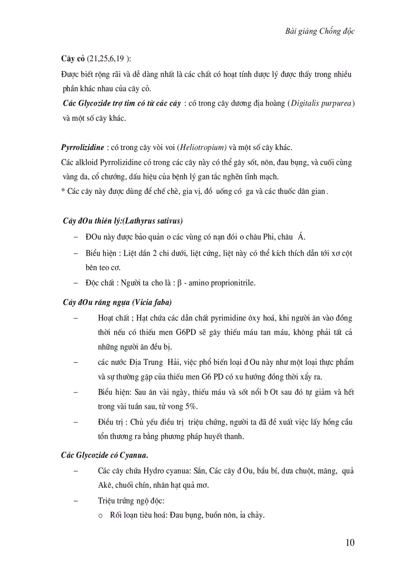 image for page Chống độc Bài giảng điều trị ngộ độc