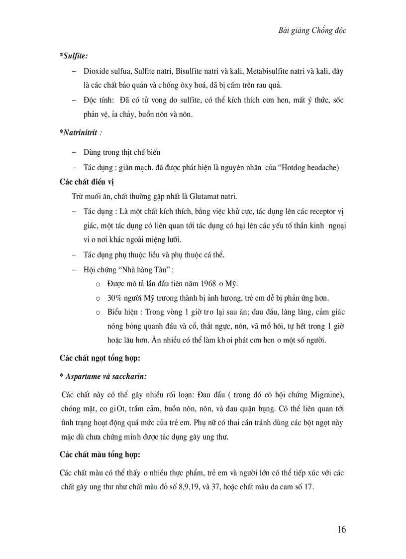 image for page Chống độc Bài giảng điều trị ngộ độc