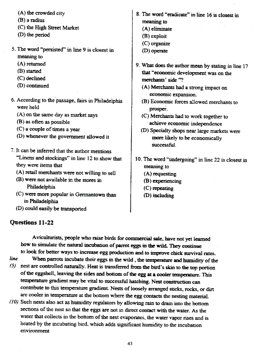 image for page Đề thi TOEFL tháng 10 năm 2000 Ebook