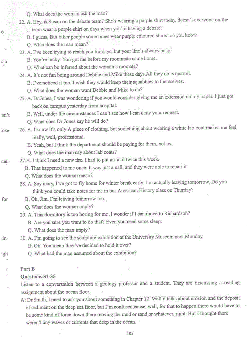 image for page Đề thi TOEFL tháng 01 năm 2001 Ebook