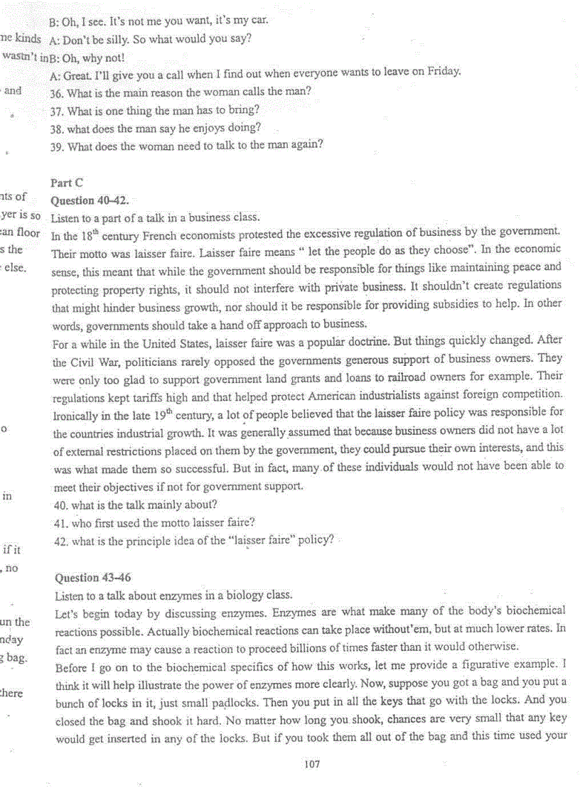 image for page Đề thi TOEFL tháng 01 năm 2001 Ebook