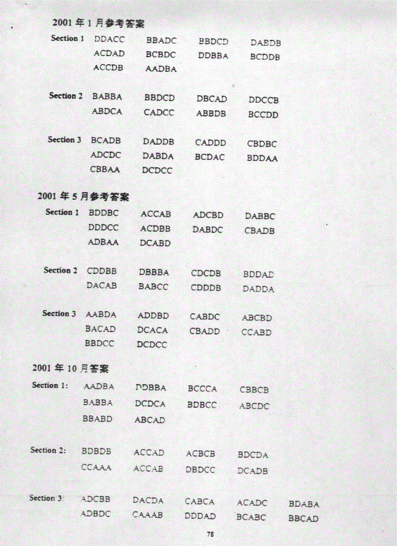 image for page Đề thi TOEFL tháng 01 năm 2001 Ebook