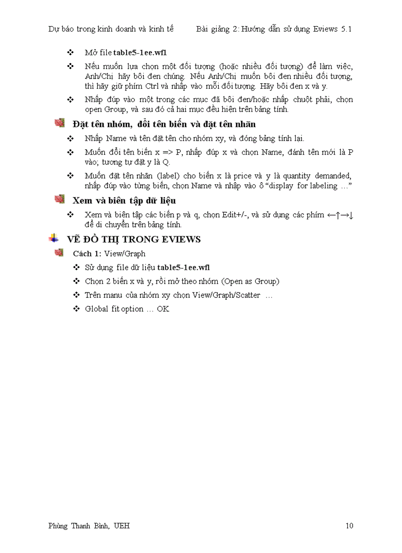 image for page Hướng dẫn sử dụng Eviews 5 1