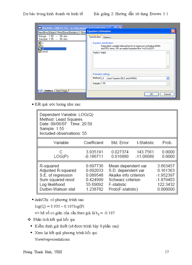 image for page Hướng dẫn sử dụng Eviews 5 1