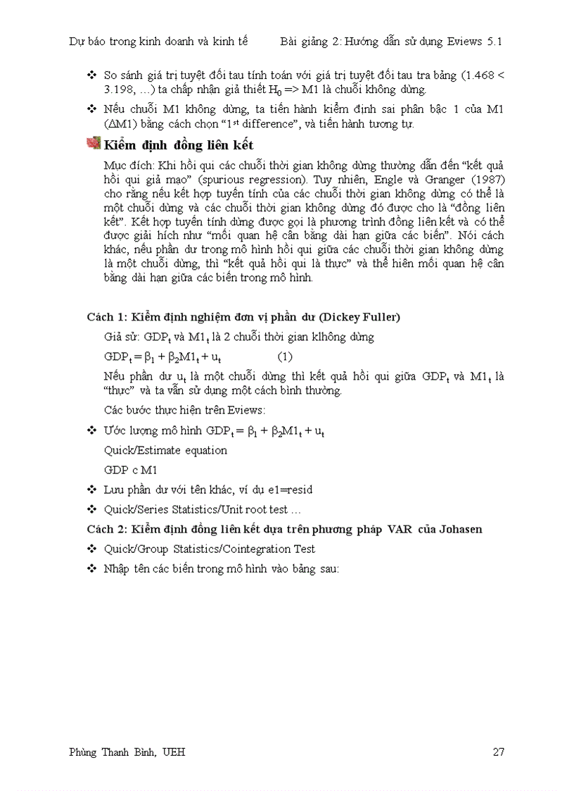 image for page Hướng dẫn sử dụng Eviews 5 1