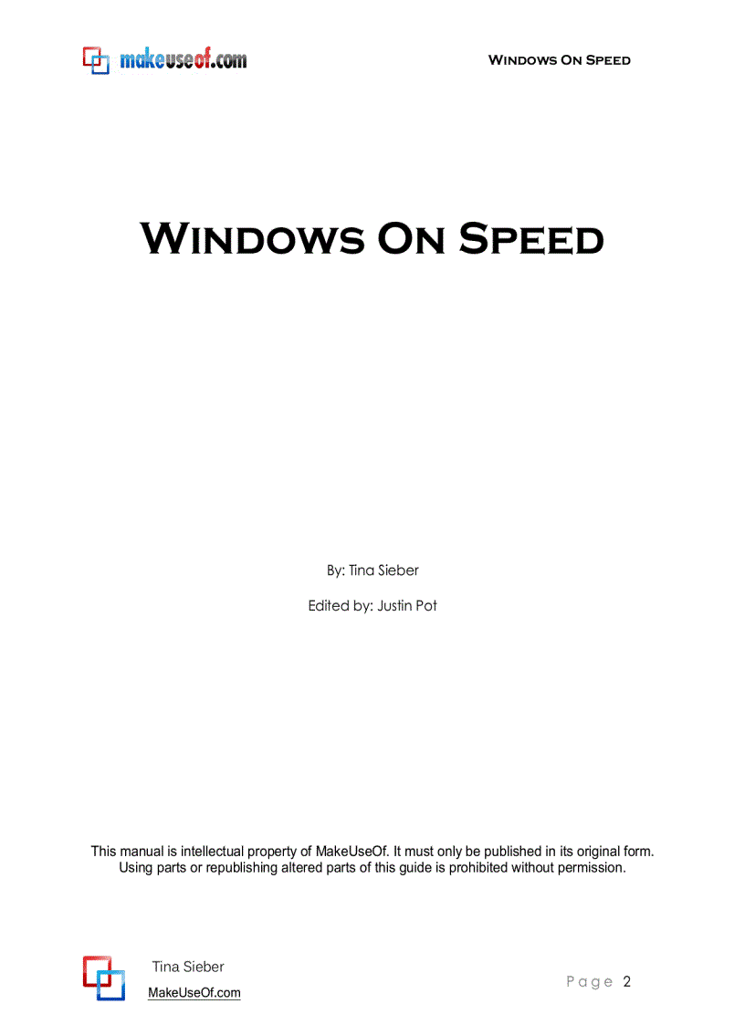 Windows On Speed