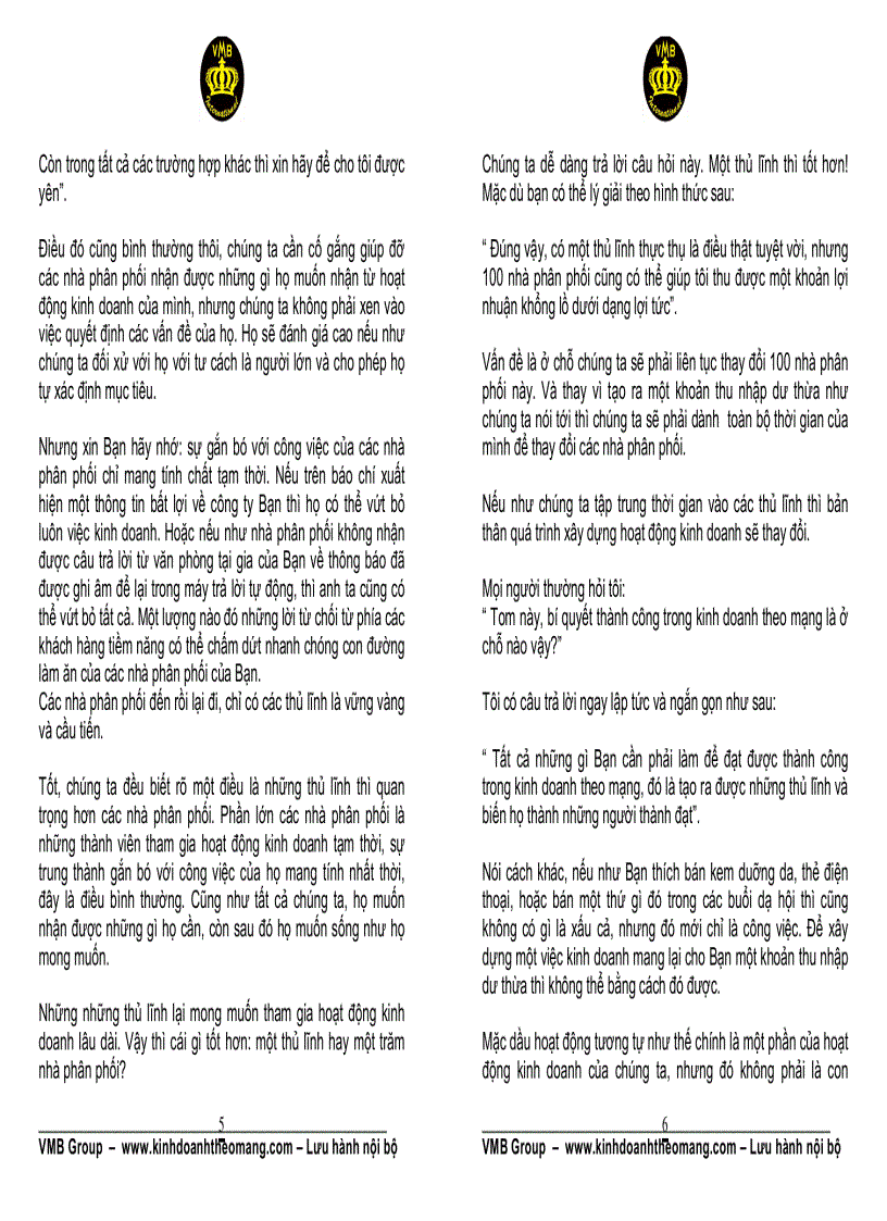 image for page Những thủ lĩnh trong kinh doanh theo mạng