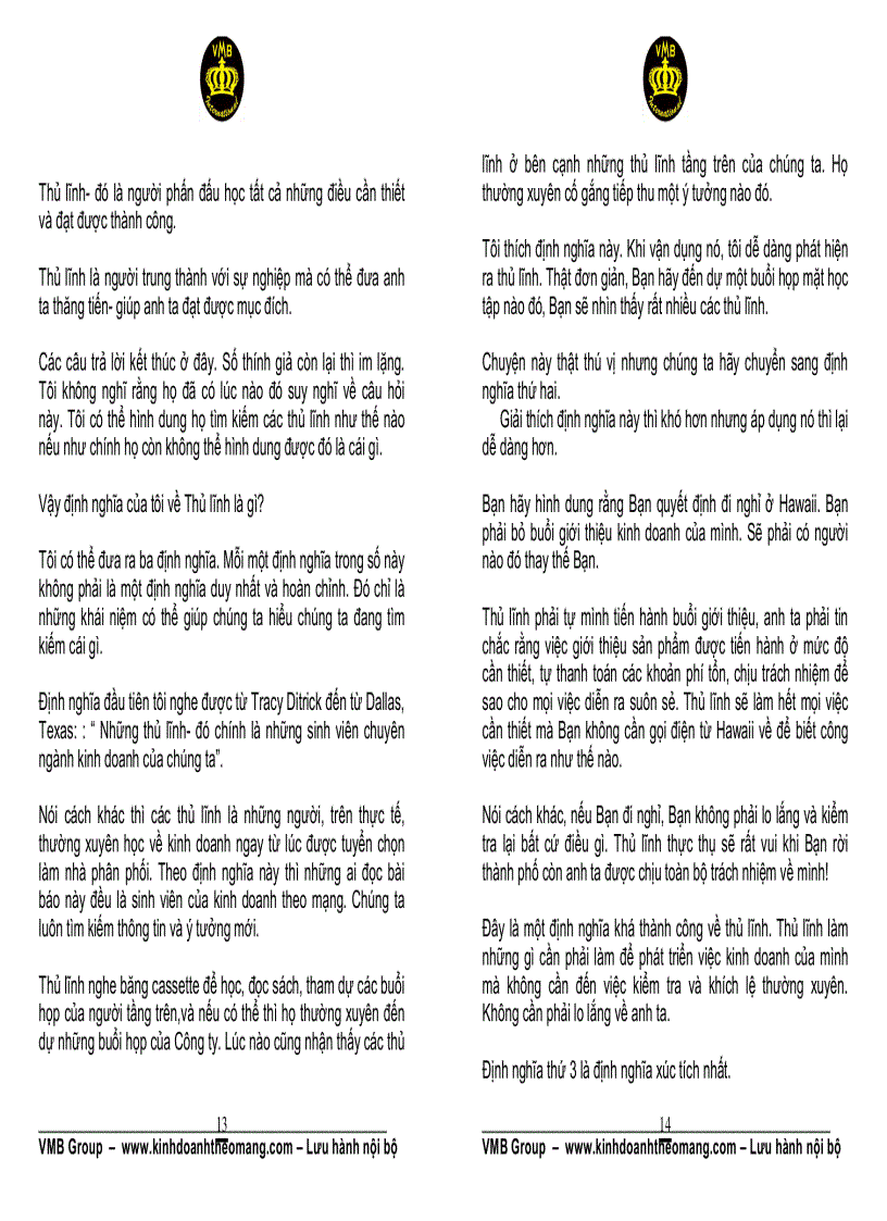 image for page Những thủ lĩnh trong kinh doanh theo mạng