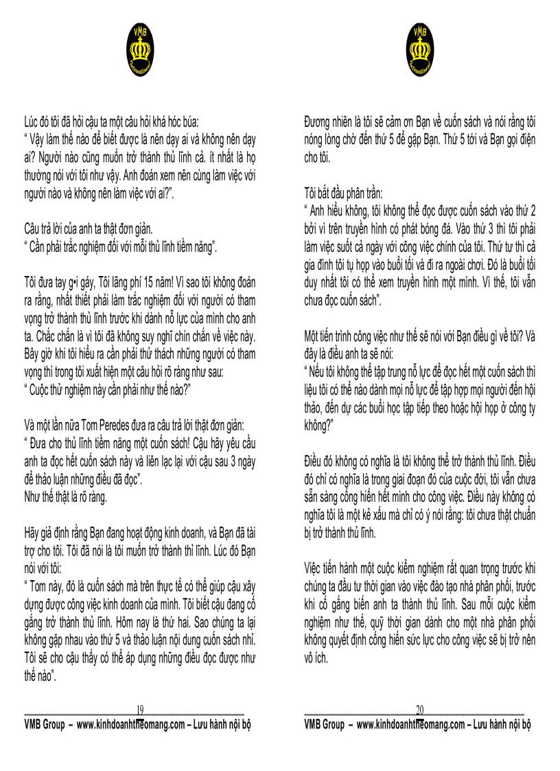 image for page Những thủ lĩnh trong kinh doanh theo mạng