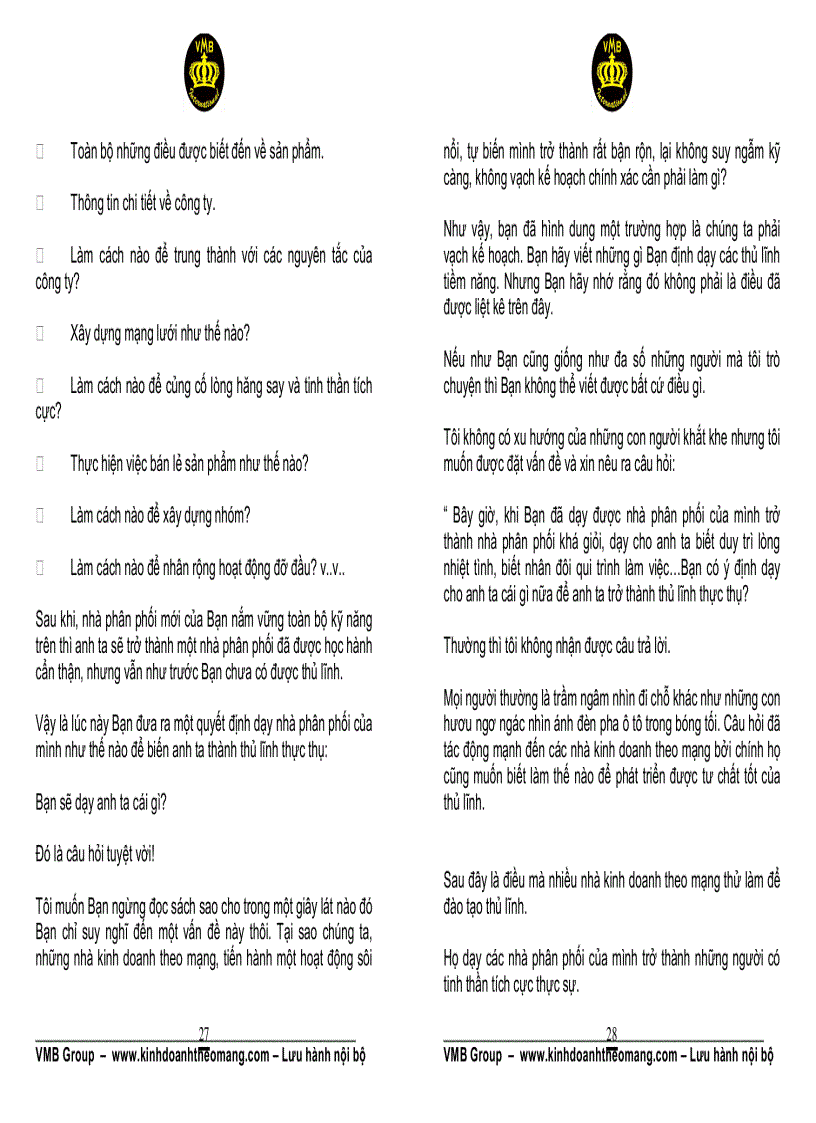 image for page Những thủ lĩnh trong kinh doanh theo mạng