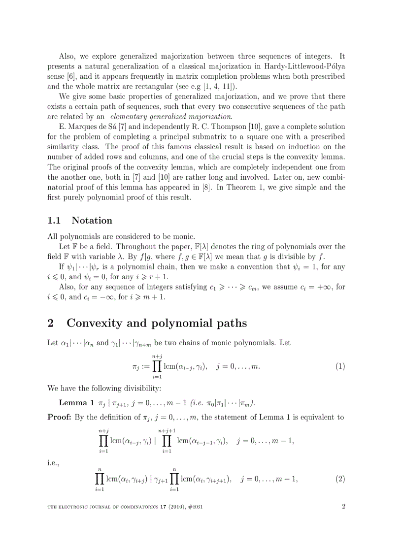 image for page On convexity of polynomial paths and generalized majorizations