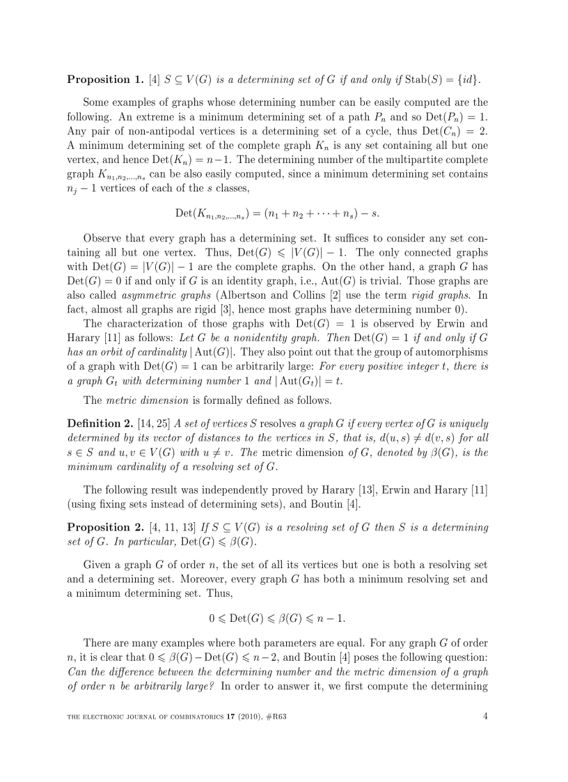 image for page On the determining number and the metric dimension of graphs