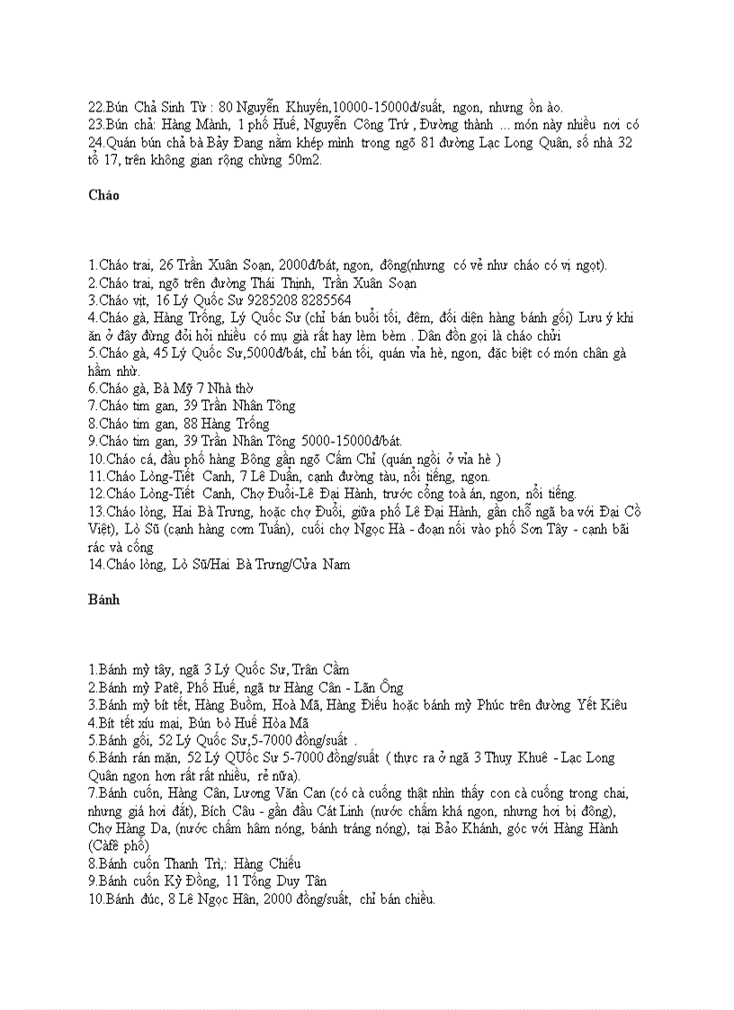 image for page Địa chỉ quán ngon Hà Nội Tiếng Việt